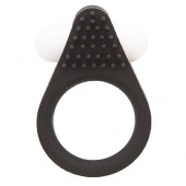 Чёрное эрекционное кольцо LIT-UP SILICONE STIMU RING 1 BLACK - Dream Toys - в Вологде купить с доставкой