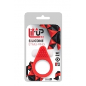 Красное эрекционное кольцо LIT-UP SILICONE STIMU RING 1 RED - Dream Toys - в Вологде купить с доставкой