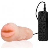 Мастурбатор-ротик с вибрацией REALSTUFF VIBRATING MASTURBATOR MOUTH - Dream Toys - в Вологде купить с доставкой