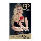 Пластиковая метелочка с красными пёрышками Small Feather Tickler - 32 см. - Blush Novelties - купить с доставкой в Вологде