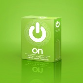 Цветные ароматизированные презервативы ON) Fruit   Color - 3 шт. - ON) - купить с доставкой в Вологде