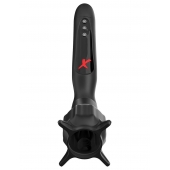 Чёрный вибростимулятор для головки члена с эффектом всасывания Vibrating Roto-Sucker - Pipedream - в Вологде купить с доставкой