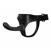 Страпон с изогнутой головкой Ultra Harness Curvy Dildo - 15,8 см. - Baile - купить с доставкой в Вологде