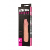 Телесная насадка-удлинитель Extension sleeve - 17 см. - Sitabella - в Вологде купить с доставкой