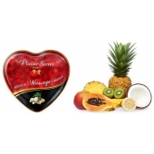 Массажная свеча с ароматом экзотических фруктов Bougie Massage Candle - 35 мл. - Plaisir Secret - купить с доставкой в Вологде