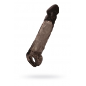 Чёрная насадка на пенис Tс подхватом - 19,5 см. - ToyFa - в Вологде купить с доставкой