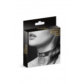 Узенький ошейник из полиуретана с кольцом - Bijoux Pour Toi - купить с доставкой в Вологде