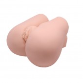 Реалистичный мастурбатор с вибрацией и двумя тоннелями - вагиной и анусом - Baile - в Вологде купить с доставкой