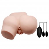 Телесный полуторс с двумя любовными тоннелями и вибрацией - Baile - в Вологде купить с доставкой