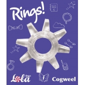 Прозрачное эрекционное кольцо Rings Cogweel - Lola Games - в Вологде купить с доставкой