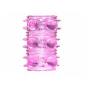 Розовая насадка на пенис Rings Armour - Lola Games - в Вологде купить с доставкой