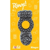 Чёрное эрекционное кольцо Rings Ringer - Lola Games - в Вологде купить с доставкой