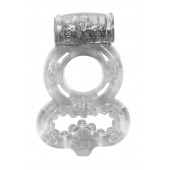 Прозрачное эрекционное кольцо Rings Treadle с подхватом - Lola Games - в Вологде купить с доставкой