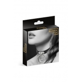 Черный чокер с двумя кольцами - Bijoux Pour Toi - купить с доставкой в Вологде