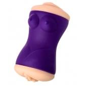 Двухсторонний мастурбатор JOS YARA в фиолетовой колбе - JOS - в Вологде купить с доставкой