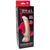 Телесная насадка REAL Standard с усиками на основании - 19 см. - LOVETOY (А-Полимер) - купить с доставкой в Вологде