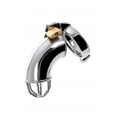 Серебристый мужской пояс верности TOYFA Metal - ToyFa - купить с доставкой в Вологде