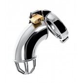 Серебристый мужской пояс верности TOYFA Metal - ToyFa - купить с доставкой в Вологде