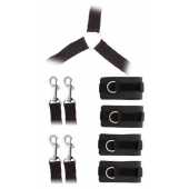 Комплект наручников и поножей LUXURIOUS BED RESTRAINT CUFF SET - Blush Novelties - купить с доставкой в Вологде