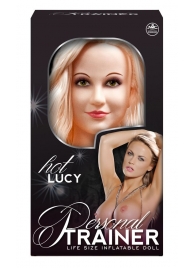 Надувная кукла с вибрацией и 2 любовными отверстиями Hot Lucy Lifesize Love Doll - NMC - в Вологде купить с доставкой