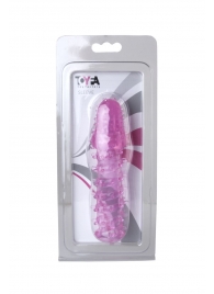 Розовая насадка с нежными шипами - 13,5 см. - Toyfa Basic - в Вологде купить с доставкой