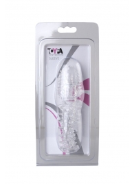 Прозрачная насадка с шишечками и шипами - 13,5 см. - Toyfa Basic - в Вологде купить с доставкой
