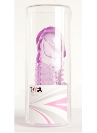 Фиолетовая насадка с коготком и шипами - 13 см. - Toyfa Basic - в Вологде купить с доставкой