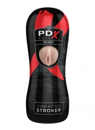 Мастурбатор-вагина Vibrating Pussy Stroker с вибрацией - Pipedream - в Вологде купить с доставкой