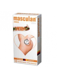 Розовые презервативы Masculan Ultra Long Pleasure с колечками, пупырышками и продлевающим эффектом - 10 шт. - Masculan - купить с доставкой в Вологде