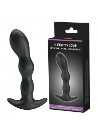 Черный анальный стимулятор простаты с вибрацией Special Anal Massager - 14,5 см. - Baile - в Вологде купить с доставкой