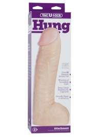 Огромная насадка-реалистик Vac-U-Lock Realistic Hung - 31,7 см. - Doc Johnson - купить с доставкой в Вологде