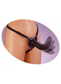 Черный податливый страпон Posable Partner Strap-On - 17,8 см. - Pipedream - купить с доставкой в Вологде