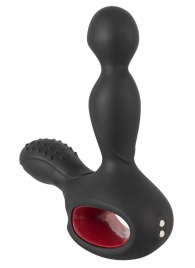 Черный вибромассажер простаты с нагревом и ротацией Prostate Plug - 14,5 см. - Orion - в Вологде купить с доставкой