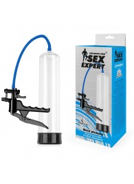 Прозрачная вакуумная помпа Sex Expert с ручным насосом - Sex Expert - в Вологде купить с доставкой