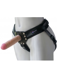 Черный пояс-трусики с двумя насадками  Экзотик-Linda  - 15,5 и 10,5 см. - LOVETOY (А-Полимер) - купить с доставкой в Вологде