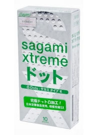 Презервативы Sagami Xtreme Type-E с точками - 10 шт. - Sagami - купить с доставкой в Вологде