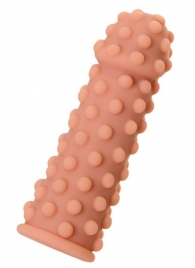 Телесная реалистичная насадка KOKOS Extreme Sleeve 02 с дополнительной стимуляцией - 12,7 см. - KOKOS - в Вологде купить с доставкой