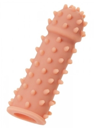 Телесная реалистичная насадка KOKOS Extreme Sleeve 03 с дополнительной стимуляцией - 12,7 см. - KOKOS - в Вологде купить с доставкой