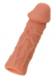 Телесная реалистичная насадка KOKOS Extreme Sleeve 05 с дополнительной стимуляцией - 12,7 см. - KOKOS - в Вологде купить с доставкой