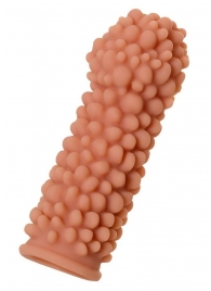 Телесная реалистичная насадка KOKOS Extreme Sleeve 08 с дополнительной стимуляцией - 12,7 см. - KOKOS - в Вологде купить с доставкой