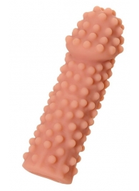 Телесная реалистичная насадка KOKOS Extreme Sleeve 10 с дополнительной стимуляцией - 14,7 см. - KOKOS - в Вологде купить с доставкой