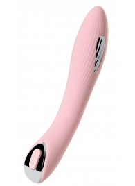 Розовый силиконовый вибратор с электростимуляцией TESLA G-POINT - 21 см. - ToyFa - купить с доставкой в Вологде