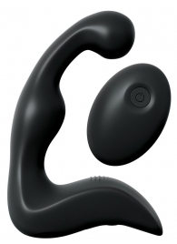 Черный вибромассажер простаты с пультом ДУ Control P-Spot Pro - Pipedream - в Вологде купить с доставкой