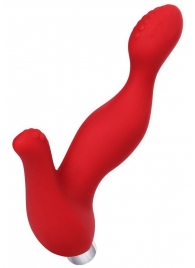 Красный силиконовый вибростимулятор простаты Proman - 12,5 см. - ToyFa - в Вологде купить с доставкой
