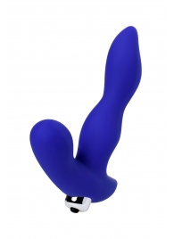 Синий силиконовый вибростимулятор простаты Stroman - 14,5 см. - ToyFa - в Вологде купить с доставкой