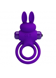 Фиолетовое эрекционное кольцо с вибростимуляцией клитора Vibrant Penis Ring III - Baile - в Вологде купить с доставкой