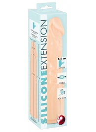 Телесная насадка-удлинитель Silicone Extension - 19 см. - Orion - в Вологде купить с доставкой