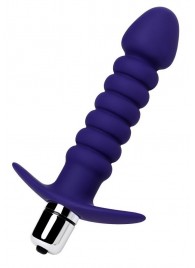 Фиолетовый анальный вибратор Condal - 14 см. - ToyFa