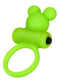 Зеленое виброкольцо на пенис A-Toys - A-toys - в Вологде купить с доставкой