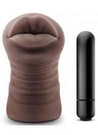Коричневый мастурбатор-ротик Renee - Blush Novelties - в Вологде купить с доставкой